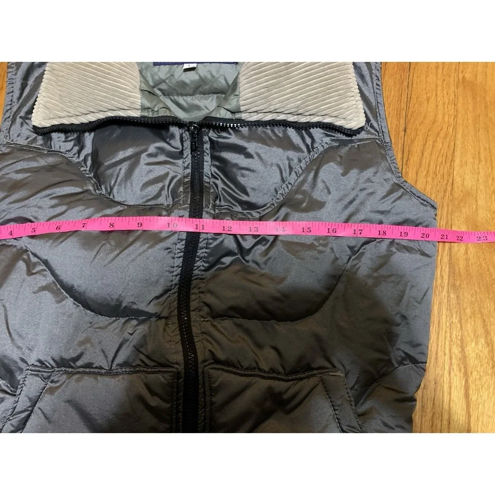 Jansport Vintage Goose Down Puffer Vest Corduroy Collar Womens Large